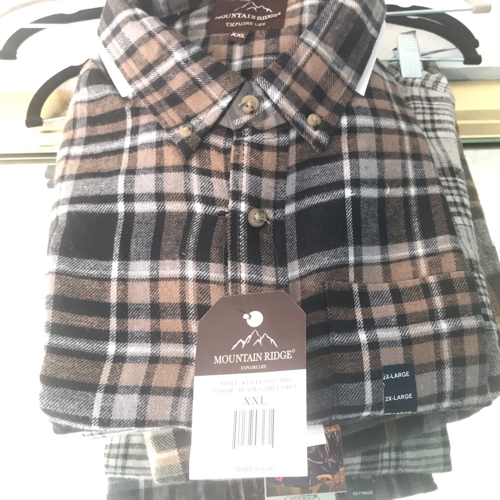 Button down flannel shirt